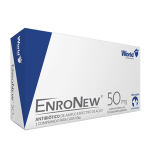 Antibiótico World Veterinária Enronew 50mg 10cp