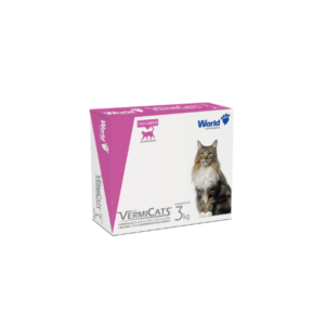 Vermífugo World Veterinária VermiCats 600mg