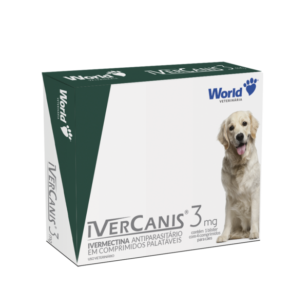 Antiparasitário World Veterinária IverCanis 3 mg