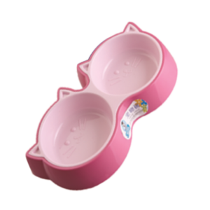 COMEDOURO BEBEDOURO GATO ROSA
