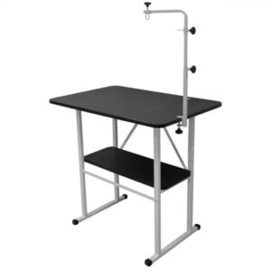 Mesa De Tosa Com Prateleira Preta