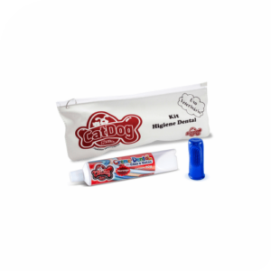 KIT HIGIENE BUCAL MORANGO CAT DOG