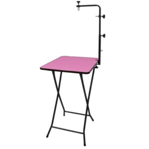 Mesa De Tosa Dobrável Rosa