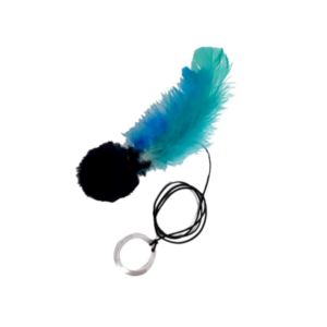 Argola Bola Guizo Pelúcia e Penas BioStar
