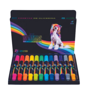 Caneta Pet de Glicerina Kit C/ 12un