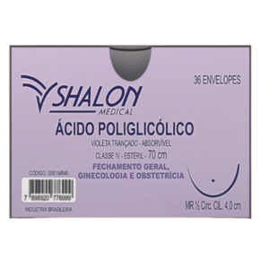 Fio de Sutura Preto Poliglicolico 3-0 C/ AGC 3
