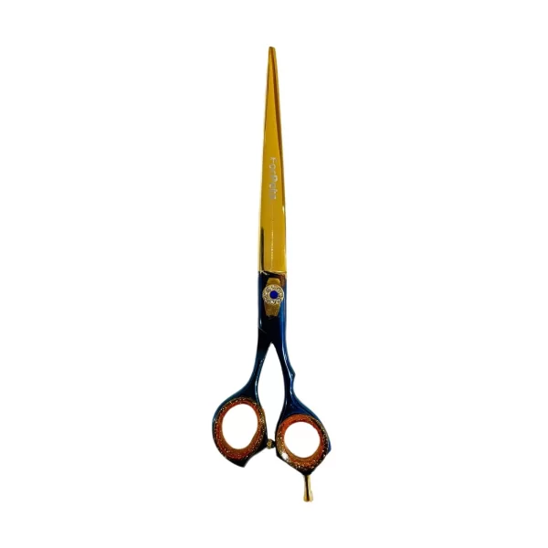 Kit c/ 4 tesouras Forpets  8'' Ouro/Azul C/ Cinto - Imagem 6