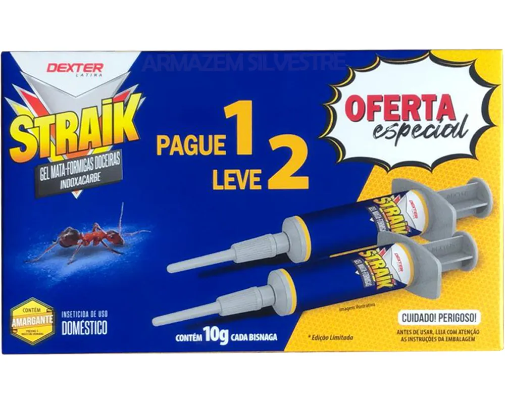 Straik Gel Mata Formigas 10g Pague 1 Leve 2