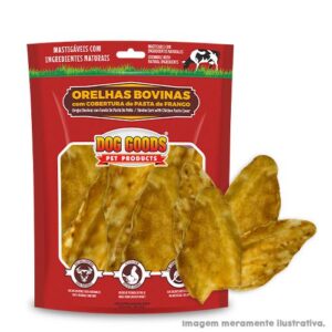 Orelha Bovina Com Pasta De Frango 30g