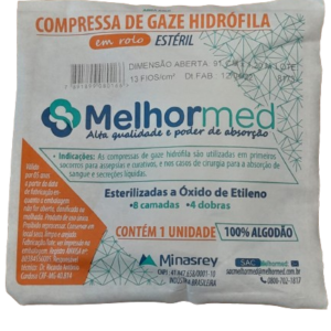 Compressa Gaze Hidrofila 13 Fios