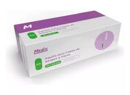 Agulha Coleta Sangue Vacuo 21g 25X0.8mm cx c/100