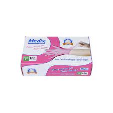 Luva Nitrilica S/Pó Rosa Tam P Cx C/100
