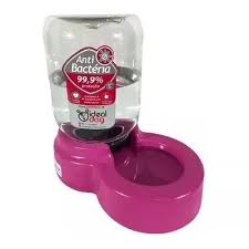 Bebedouro Auto c/limite de Agua 3L Rosa